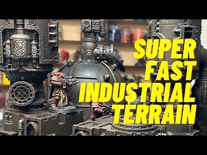 How to paint warhammer 40K terrain | industrial buildings | speed painting
