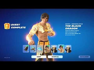 How to get Carter Wu Black Dragon Styles Fortnite - How to EASILY Complete Carter Wu Quests Fortnite
