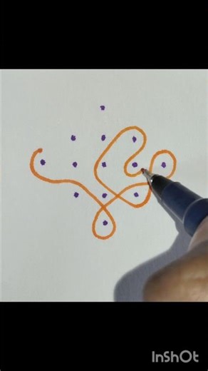 Easy 5*1dots muggu for beginners | step-step tutorial|‎⁨@ARTofdots-AARAMBHAM