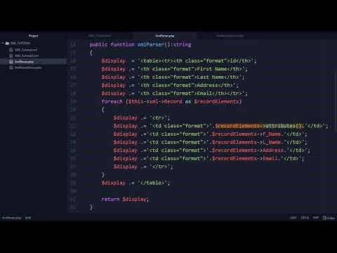 PHP XML PARSER TUTORIAL