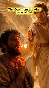 Isaiah’s Lips Cleansed by Fire | Isaiah 6 Bible Short #bibleverse #god #christianshorts