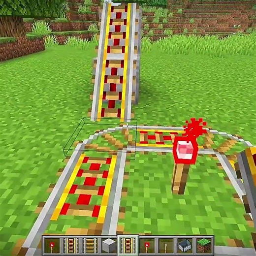 Fastest Minecart || Minecraft || #shorts #short #minecraft