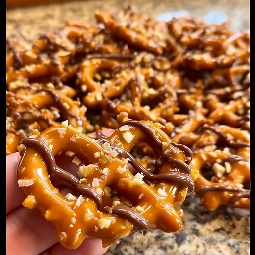 58K views · 147 reactions | Butter Toffee Pretzels Ingredients: - 6...