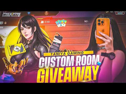 FREE FIRE LIVE CUSTOM ROOM GIVEAWAY | FF LIVE TEAM CODE GIVEAWAY | LIVE GUILD TEST 🔥| #freefirelive