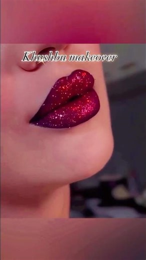 “Cherry Red Lips✨Glitter Hack You Must Try! #sehar #shorts #trending #viral #youtubeshorts