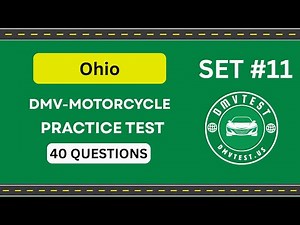 Ohio DMV Motorcycle Test 2025 | 40 Real Practice Questions | DMV Test 2025 Set #11