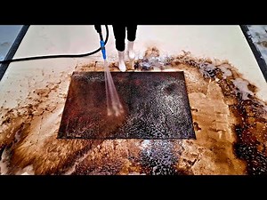 Amazing carpet wash until the colors swirled | satisfying video | asmr cleaning