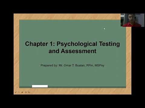 CHAPTER 1: PSYCHOLOGICAL TESTING & ASSESSMENT