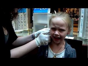 Abigail Getting Her Ears Pierced!