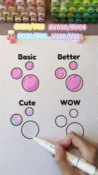 4 ways to draw bubbles 🫧 Quick coloring tutorial using Ohuhu #coloring #coloringtutorial #art