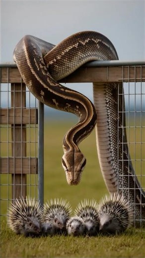 Is the porcupine's toy a python? 🦔🐍🎢
