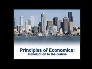 Week 1 lecture - Introduction to economics