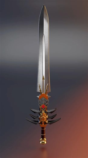 The Leman Russ Mjalnar Sword #3dmodel #warhammer