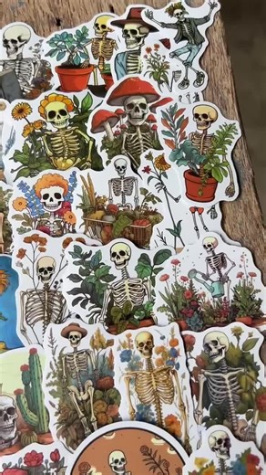 10-50 Pcs Random Sticker Pack, Skeleton Sticker, Free Shipping, Waterproof Sticker, Water Bottle Sticker, Laptop Sticker, Party Gift, Fun - Etsy