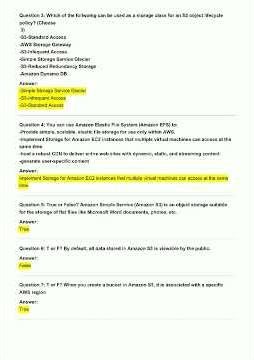 Module 7 AWS knowledge check Exam Questions video