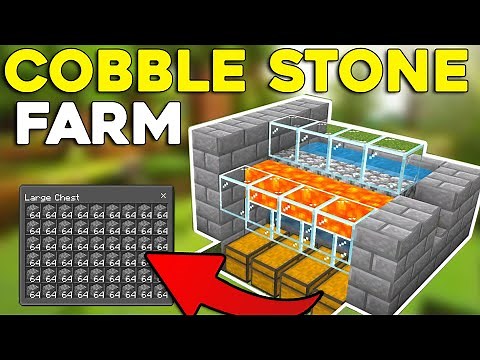 Easiest Tutorial of COBBLESTONE FARM in Minecraft 1.21