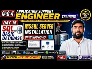 Day 15- SQL & Database Basics + MS SQL Server Installation on Windows | Application Support Engineer