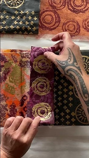 Discover the art of creating stunning collages with handmade textured papers