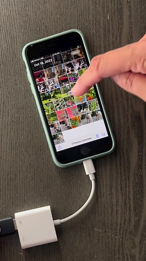 Easy Photo Transfer with Apple Lightning to USB Adapter