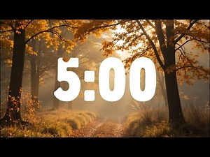 5-Minute Fall Timer – Relaxing Autumn Countdown with Soft Music and Falling Leaves 🍂