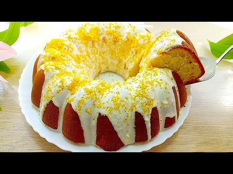 🍋Lemon sponge cake with icing! An easy recipe for those with a sweet tooth!