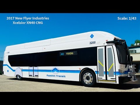 💙🩵Foothill Transit Classic Scheme 3200 in 1/43 scale🩵💙