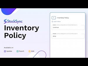 How to Manage Inventory Policy with Stock Sync | Column Matching Tutorial | Inventory Management