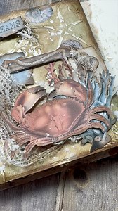 45K views · 627 reactions | www.stamperia.com — Close your eyes. Feel the salty breeze. ️ Silent Sea brings the sea’s magic to your craft table—where will the tide take you? project by Cristina Radovan #SilentSea #CristinaRadovan #SeaVibes #MixedMedia #Scrapbooking #SeaLover #Stamperia | Stamperia | Facebook