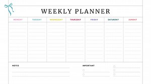Digital Weekly Planner PDF: Printable iPad Tablet Organizer - Etsy Canada