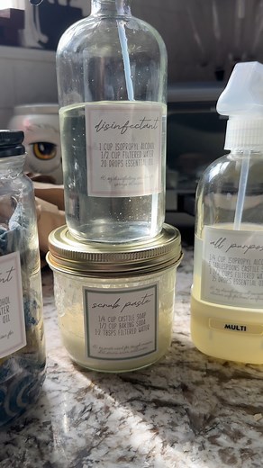 Cleaning Labels are LIVE!! 🫧 I developed a new line of dishwasher-safe labels to add to my shop, and they are all homemade cleaners. Each cleaner contains ingredients that are easily found, and that you probably already have in your home. I have eight different cleaning labels, and a digital PDF if you’d prefer to hang it up instead of labels. Each label is also sold individually, just in case you want a second label for hand soap, or disinfectant, or have duplicate bottles in different spots i