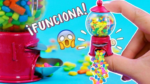 ¡Regala a tu amiga o amigo esta mini máquina de chicles! 🍬 | Craftingeek