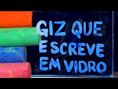 Giz que escreve em vidro (artesanato)