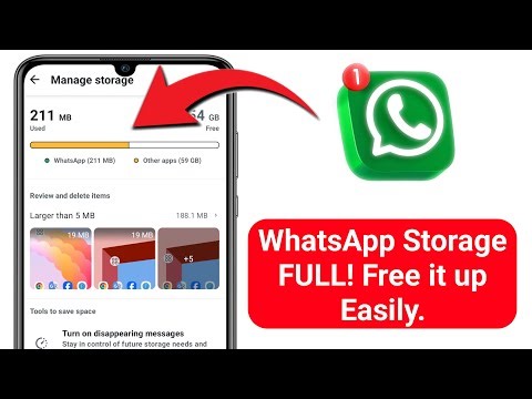 WhatsApp Storage Full? Free Up Space Very Easily