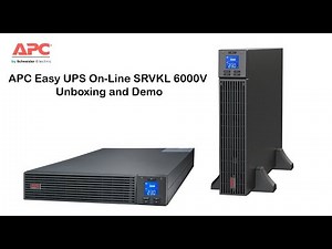 APC Easy UPS SRV6KL-IN 6KVA Online UPS and External Battery Pack 24V , India Unboxing and Demo