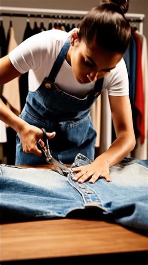 👉Upcycling old clothing into trendy outfit