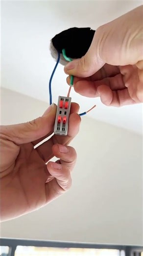 Quick installation method for downlights and spotlights#Downlight spotlight#Terminal block