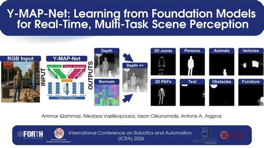 Y-MAP-Net: Learning from Foundation Modelsfor Real-Time, Multi-Task Scene Perception (ICRA 2026) | Ammar Qammaz