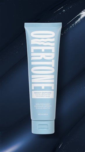 OVERTONECOLOR on Instagram: "Smoky Sapphire on blonde = a whole mood 💙✨ These extensions are serving deep, dimensional blue that fades into soft, dreamy pastels.⁠ ⁠ 🎨 Try Smoky Sapphire for your own bold-to-pastel transformation—shop now."