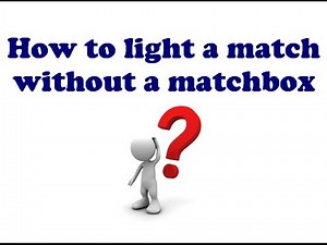 How to light a match with your finger | How to light a match without a matchbox