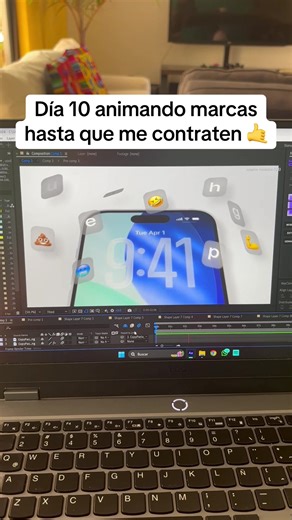 Concepto de animación de Apple en After Effects #motiongraphics #aftereffects
