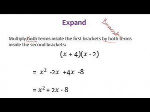 Expand and Factorize Expressions Grade 9