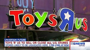 Thousands of Australian jobs could be at risk, with Toys R Us announcing the closure of hundreds of stores worldwide. Details: https://finance.nine.com.au/2018/03/15/12/52/toys-r-us-to-close-all-us-stores-placing-local-stores-at-risk?ocid=Social-9News #9News | http://9News.com.au | 9 News