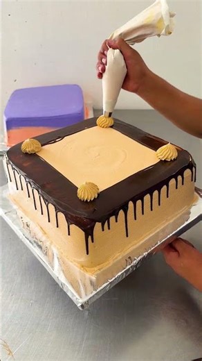 como decorar torta cuadrado super facil para principiantes
