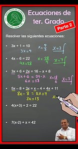 108K views · 5.7K reactions | CAPITULO 2. En esta segunda parte vemos ecuaciones con signos de agrupación. | Profe Casas | Facebook