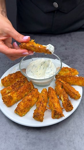 321K views · 1.3K reactions | Хрустящие кабачки в аэрогриле English...