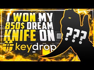 I won my 850$ DREAM KNIFE on KeyDrop! - KeyDrop Gambling + Promo Code 2020