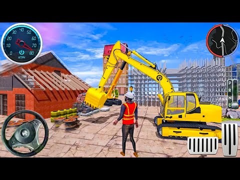 City Construction JCB Excavator 3D - Heavy Crane Driving Simulator - Android Gameplay