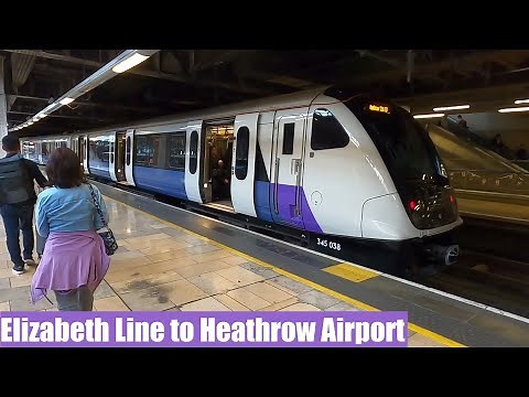 Elizabeth Line Full Journey from Paddington to Heathrow Airport on a Class 345 Train