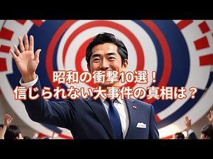 [Showa Channel] A series of surprises! Top 10 major incidents from the Showa era