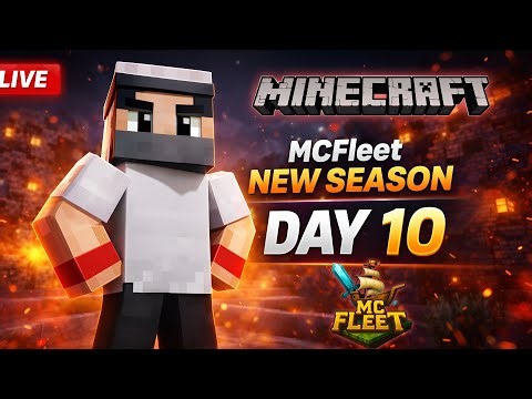 🔴 Minecraft Live 🔥 MCFleet New Season Day 10 | First Day Hype & OP Moments! 🚀 #mcfleet #minecraft
